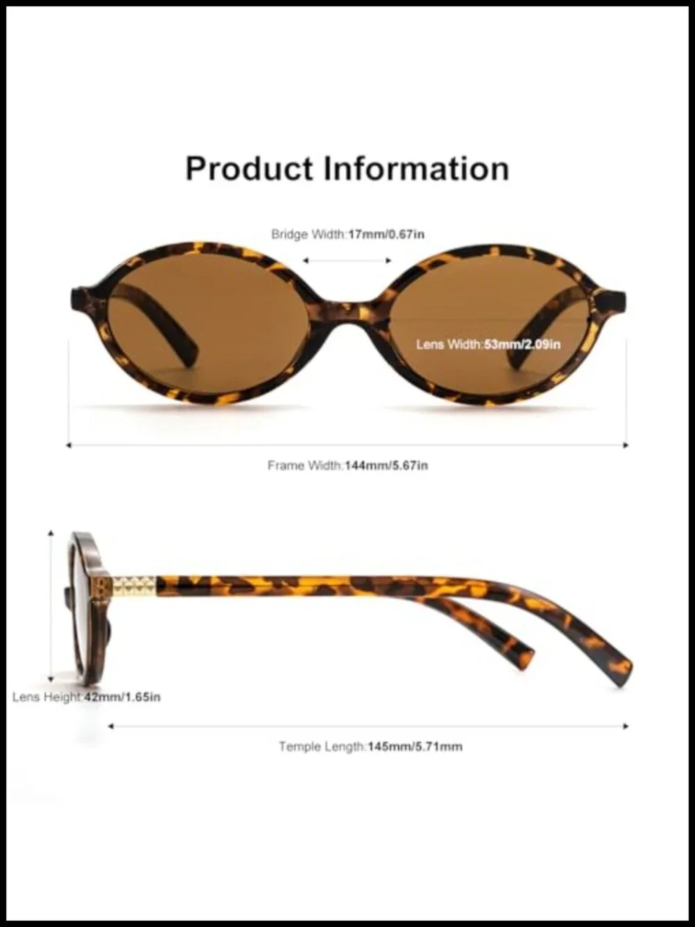 Retro Oval Sunglasses UV400 Protection Lightweight Plastic Frame